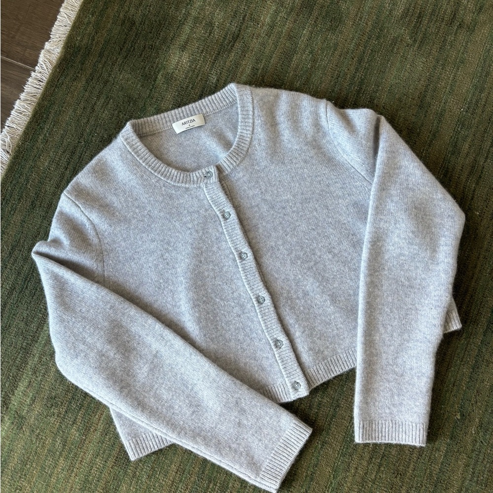 Aritzia Cashmere Relaxed Crew Cardigan